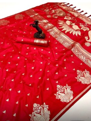 Rajlaxmi saree red colour