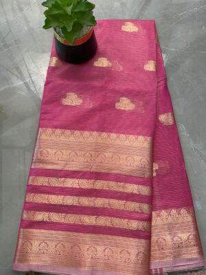 Chanderi silk pink