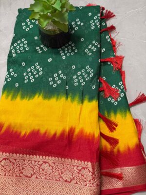 Tiranga bandhej green