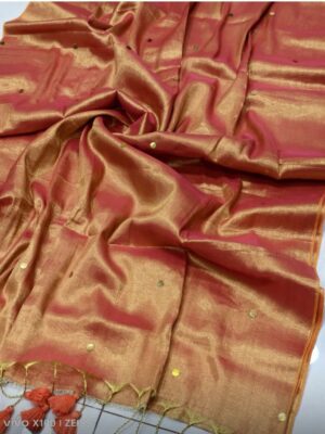 Premium raga tisshoo peach