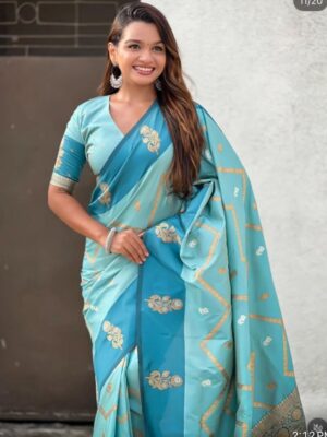 Vasundhara Saree SB29 - SKY BLUE