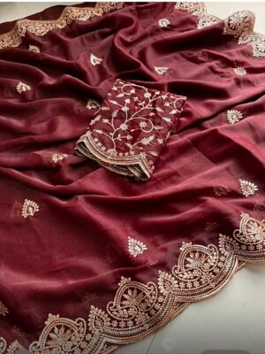 Tripura Saree SB29 - Maroon