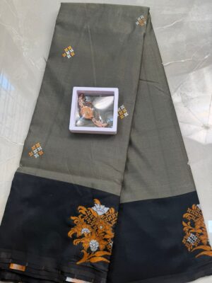 Fulwanti Saree SB50 - Gray Black