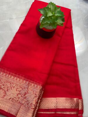 Organza Saree SB64 - Red