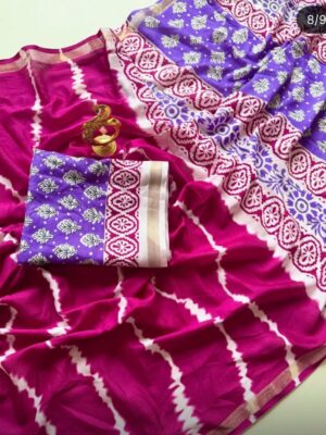 Shibori print saree Rani