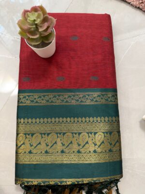 Gadwal saree Maroon color