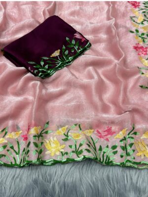 Kadambari saree pink