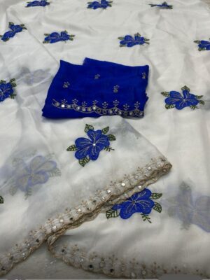White blue jaswandi